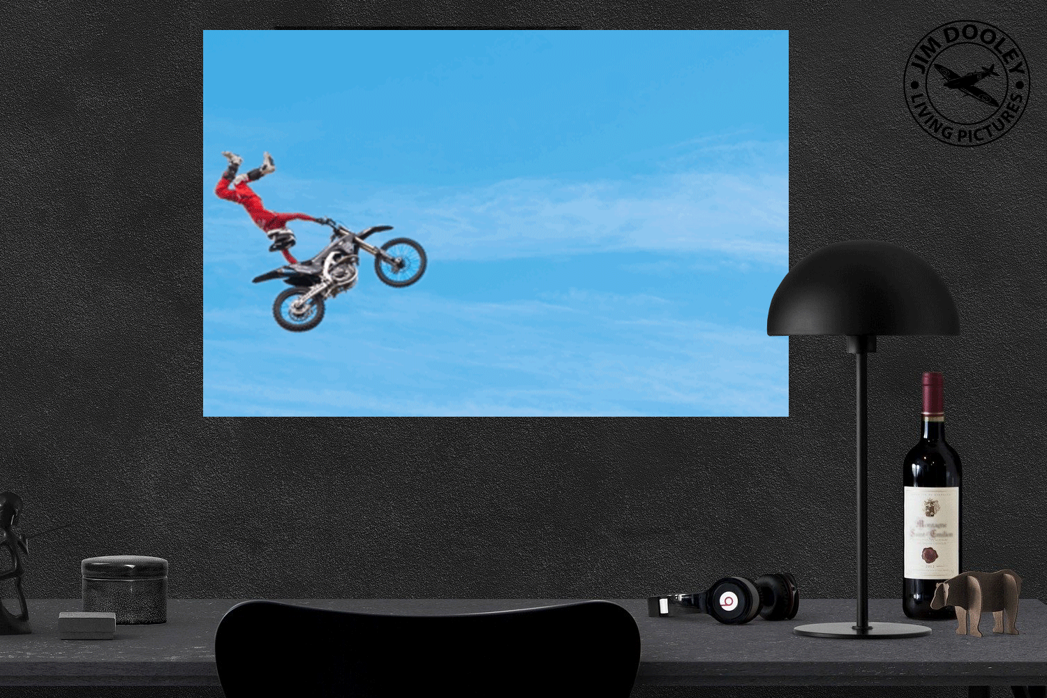 Motocross Bike Jump Animated Wall Art Motocross Wall Art